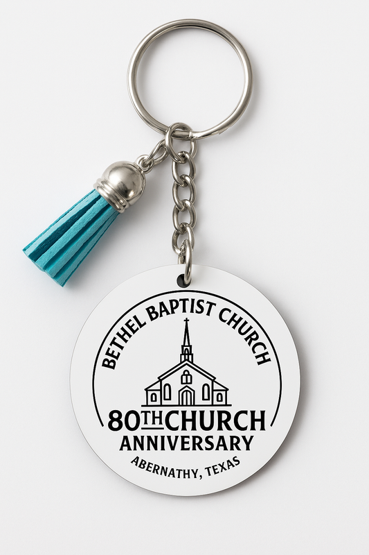 Bethel Baptist Church 80th Anniversary Keychain