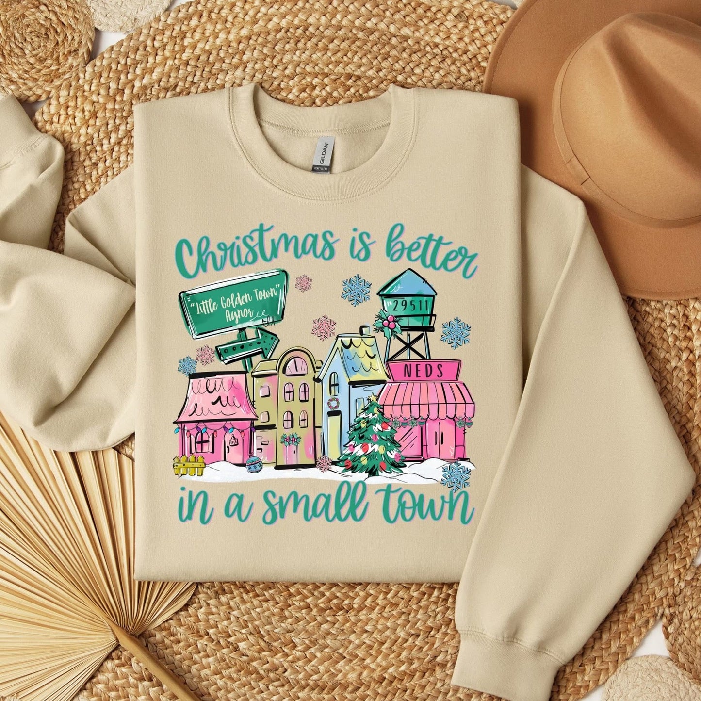 Christmas Is Better Zip Code Custom Tee.