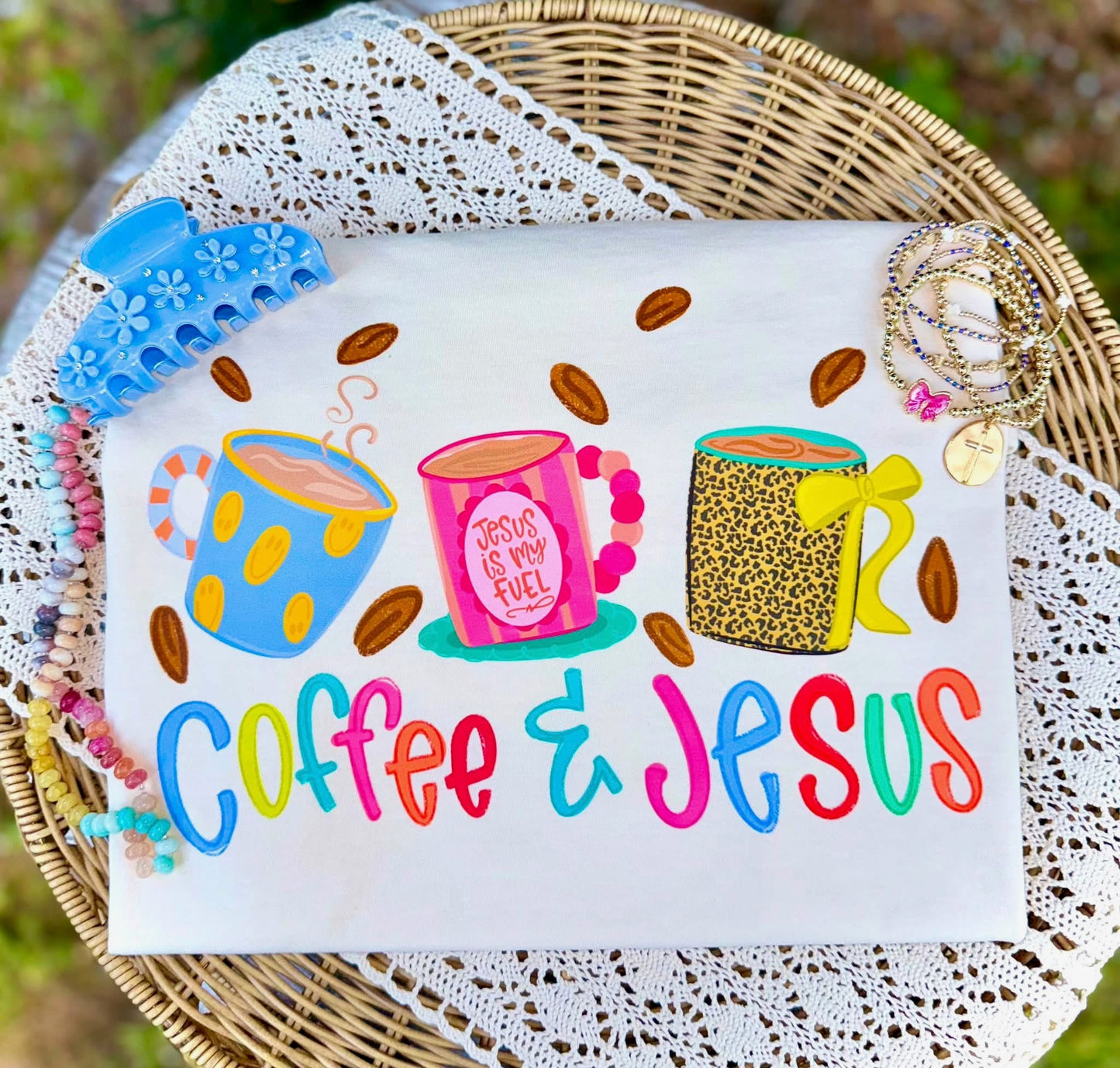 Coffee and Jesus Tee.
