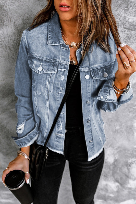Raw Hem Denim Jacket RTS