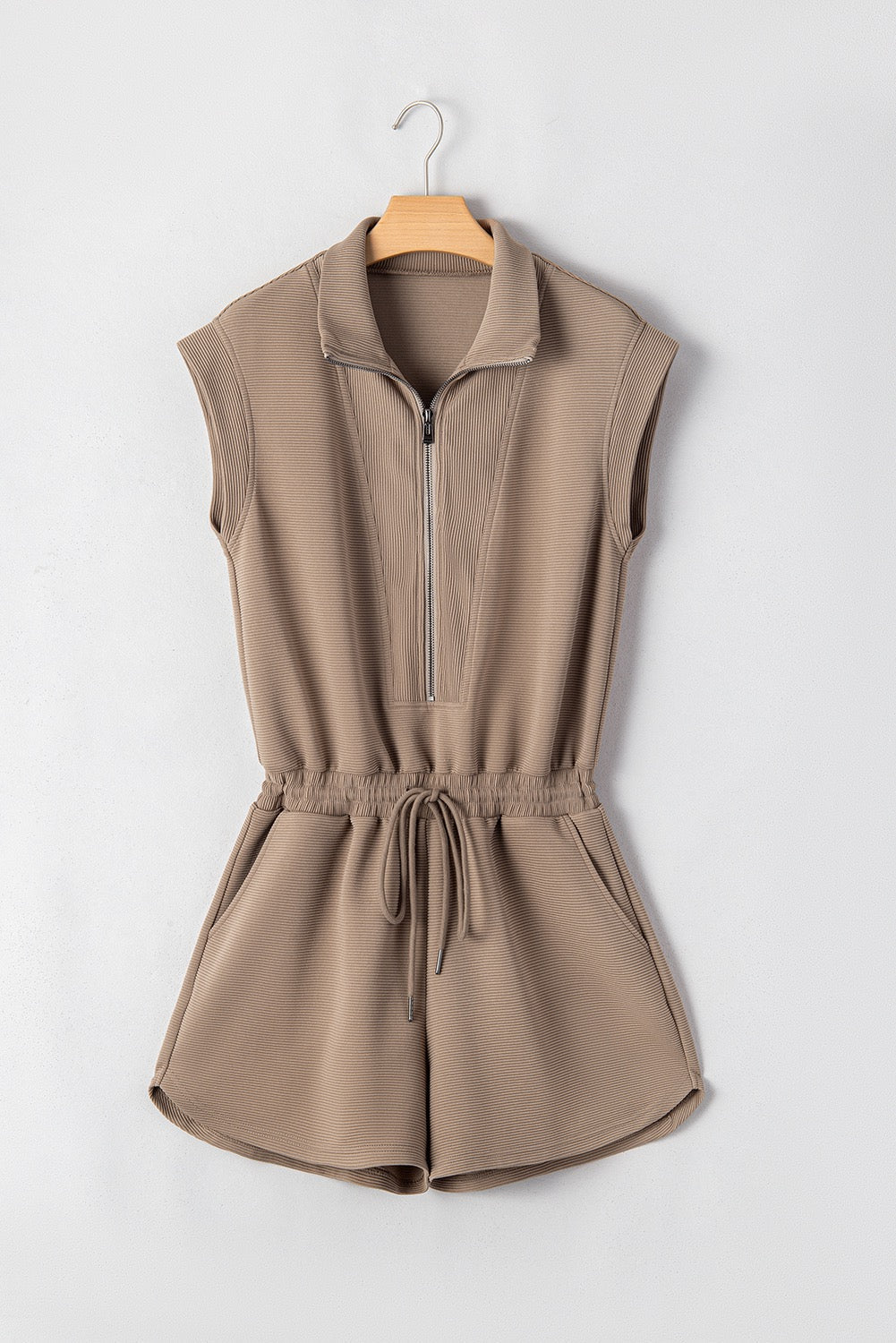 Tan Zip Romper RTS