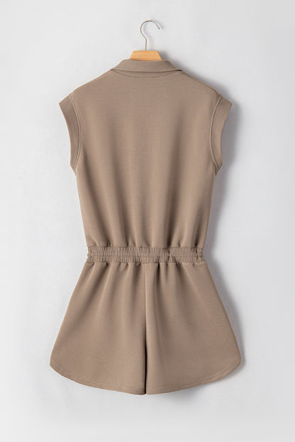 Tan Zip Romper RTS