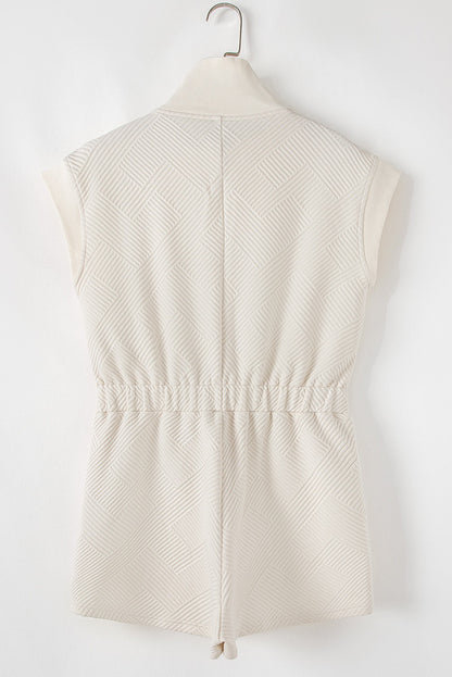 Textured Cream Romper LT