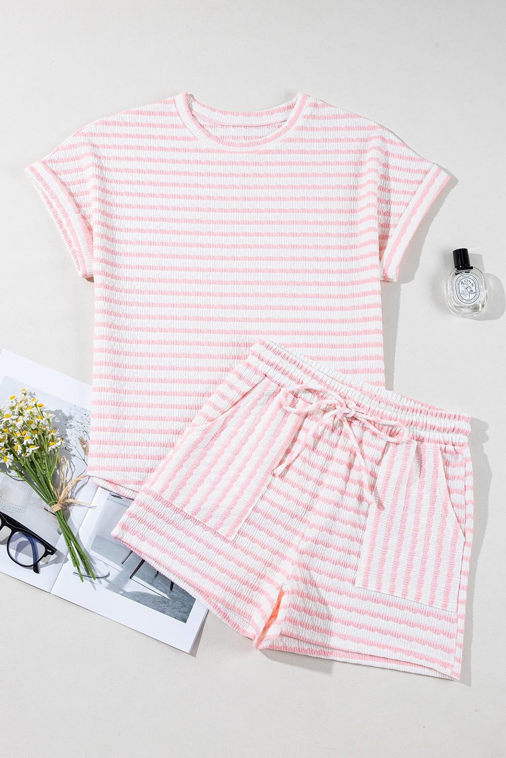 Pink Striped Set LT