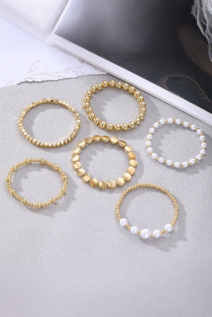 Gold Pearl Layered Bracelets RTS