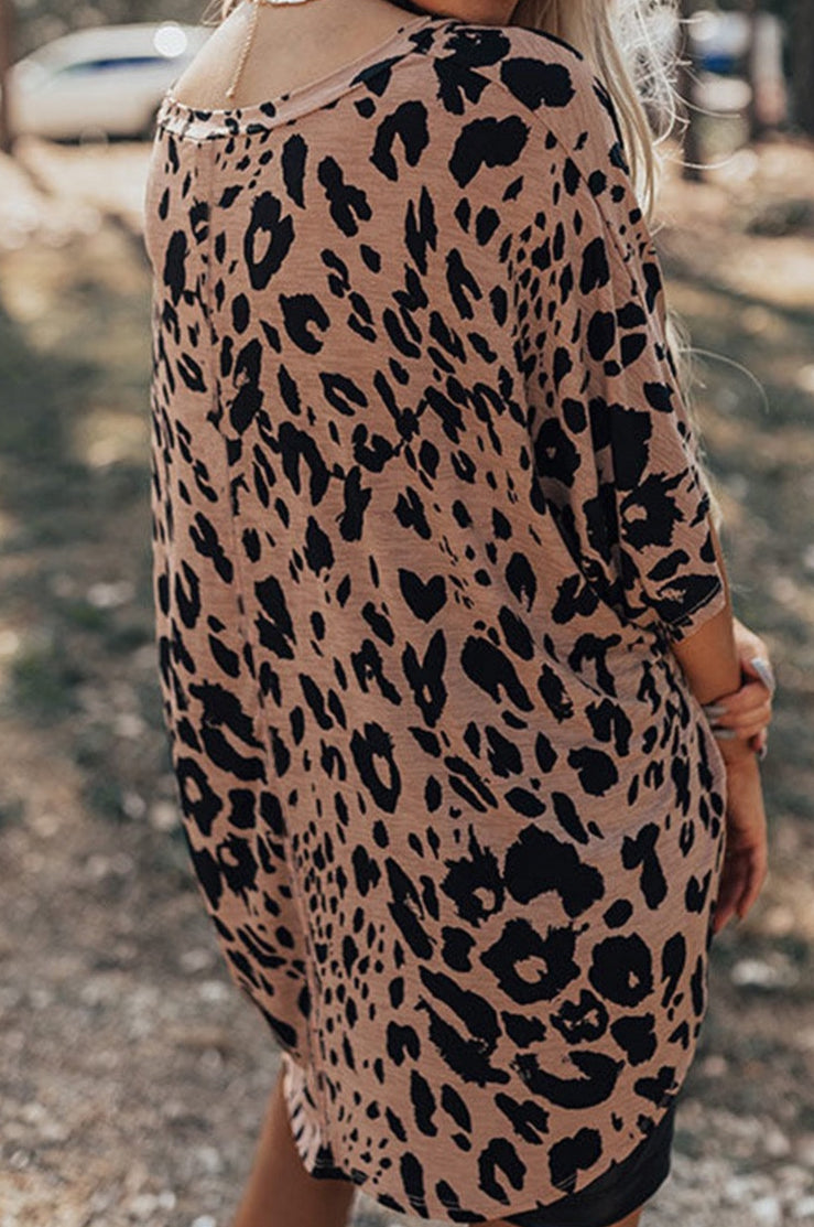 Leopard V Neck Top LT