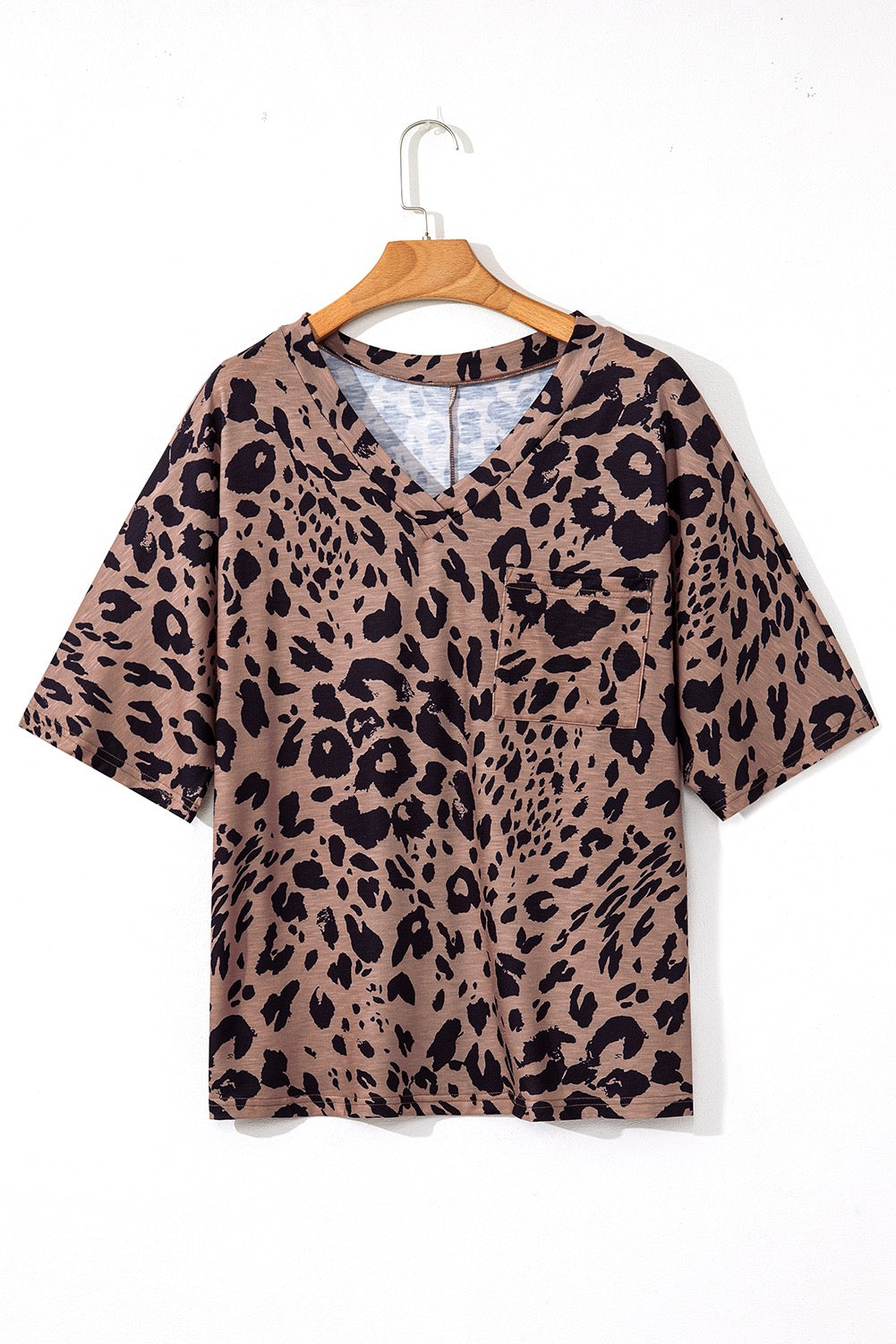 Leopard V Neck Top LT