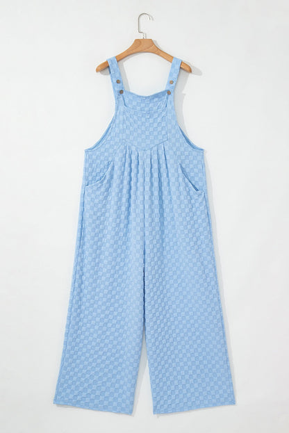 Blue Checkered Overalls LT