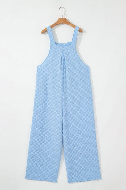 Blue Checkered Overalls LT