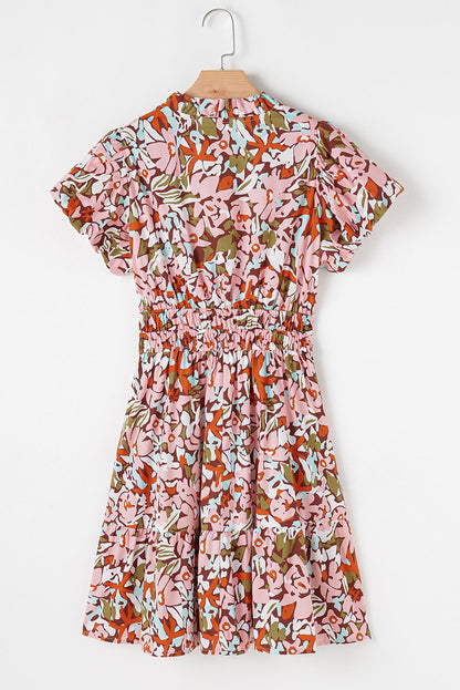 Pink and Orange Floral Dress LT