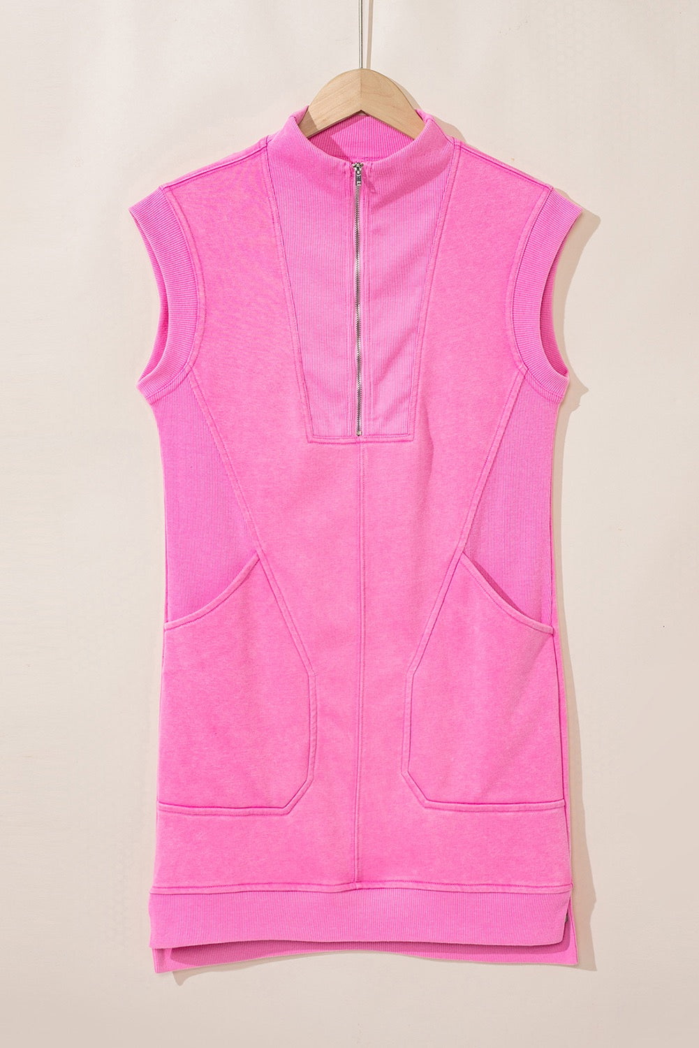 Pink Quarter Zip Dress LT