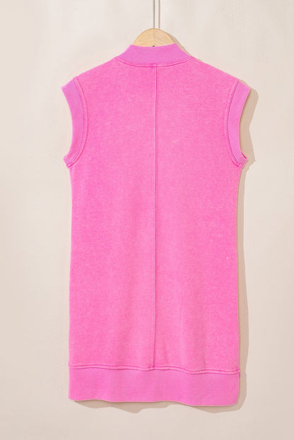 Pink Quarter Zip Dress LT