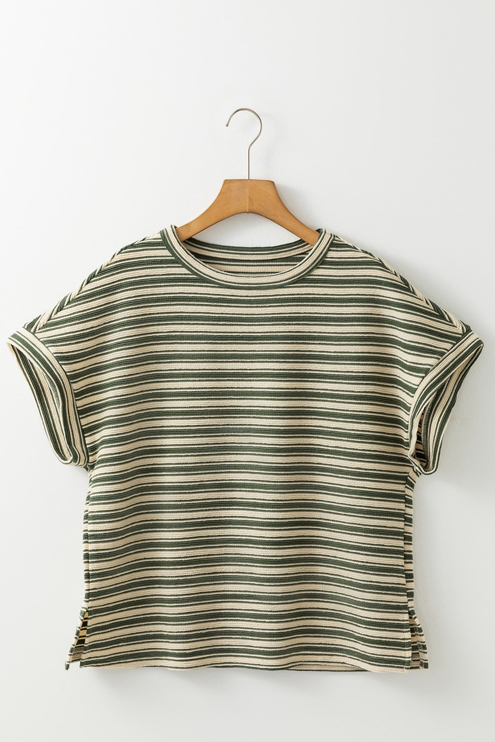 Green Striped Top LT