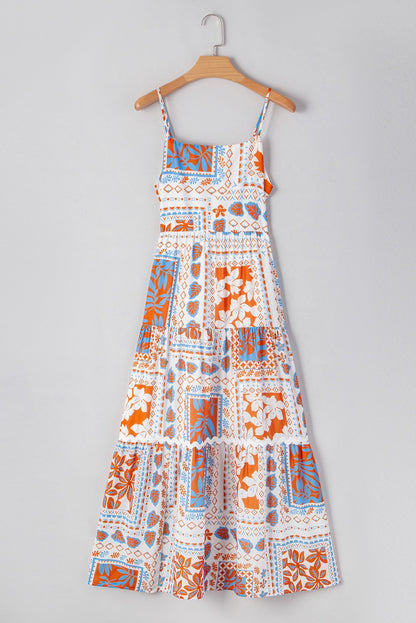 Orange Floral Tank Maxi LT