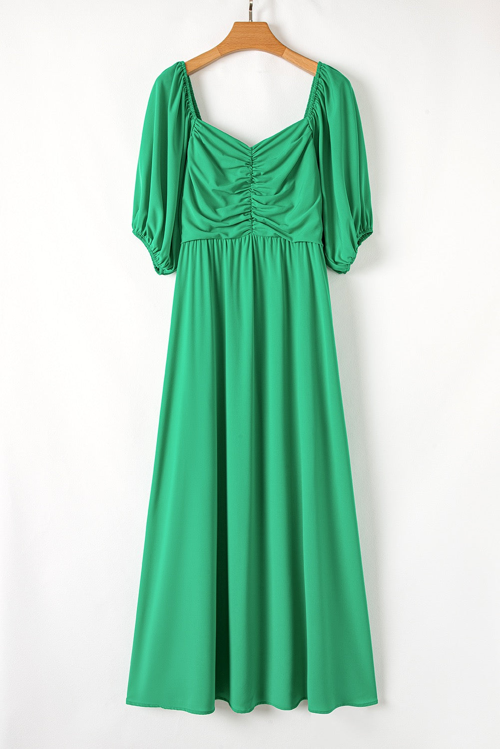 Green Plus Size Long Dress March.