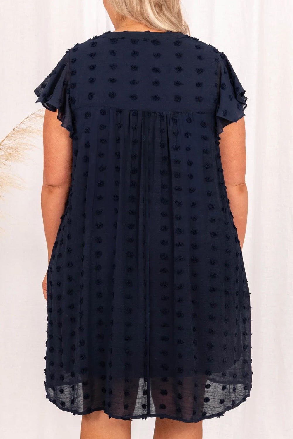 Navy Plus Size Dress LT