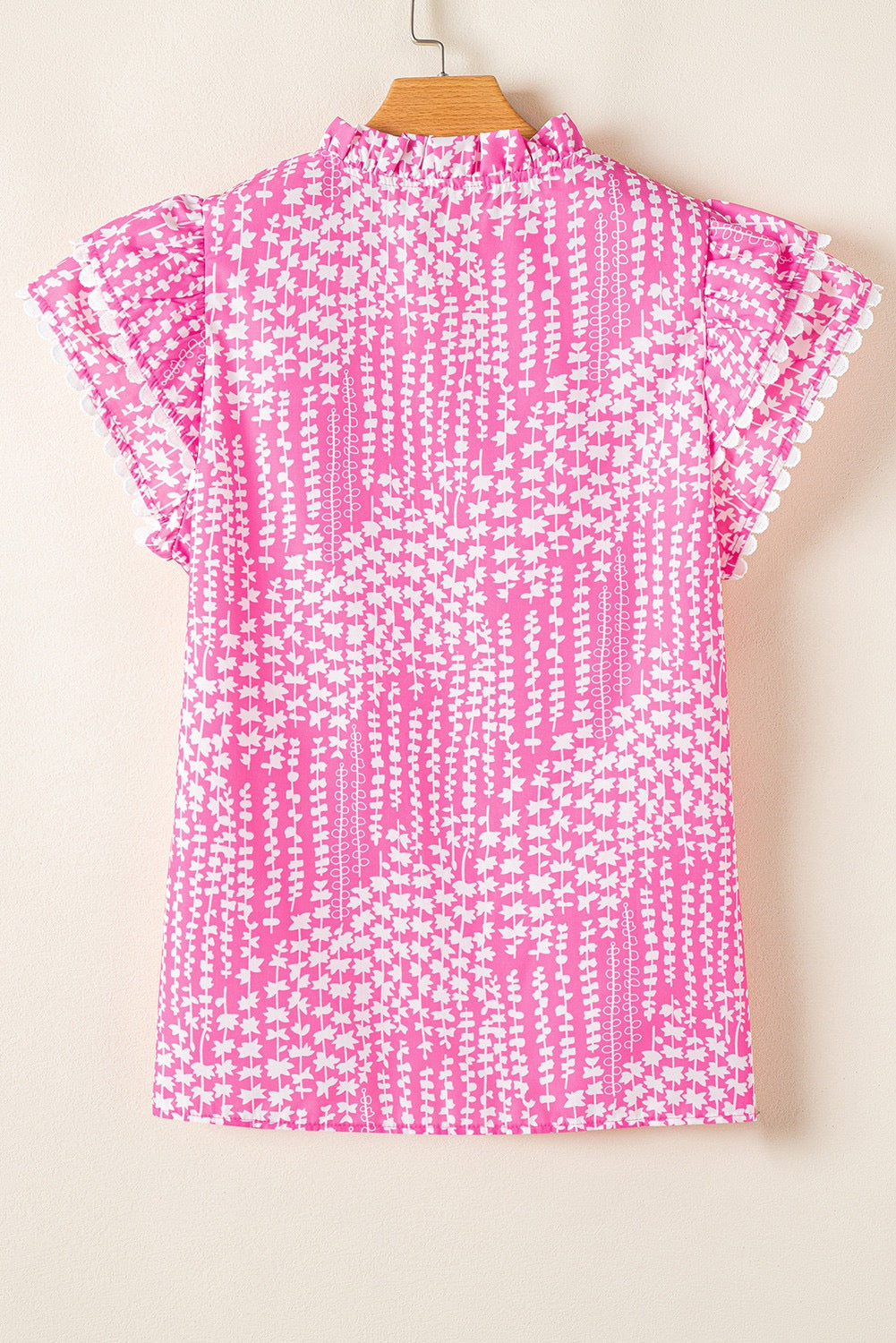 Pink Abstract RicRac Blouse March.