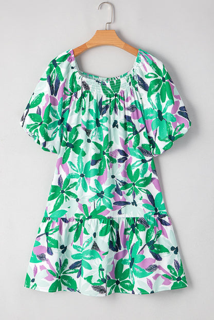 Green Floral Dress March.