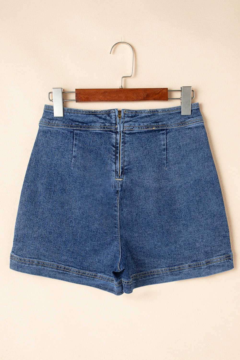 Faux Wrap Denim Skort March.