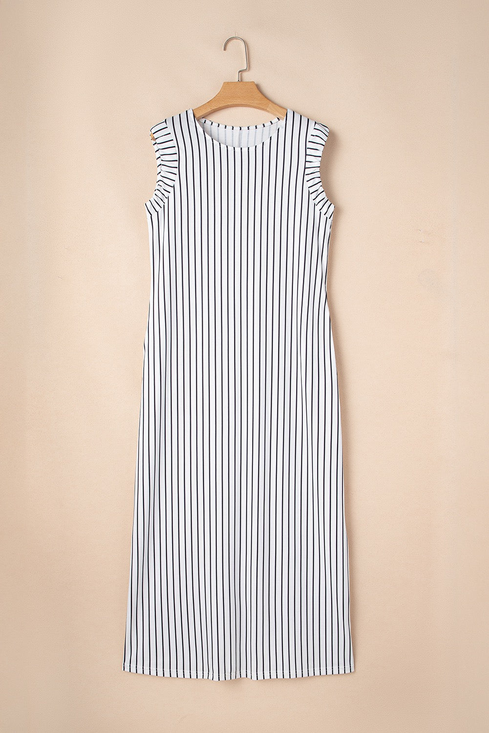 Striped Vest Shift Maxi Dress March.