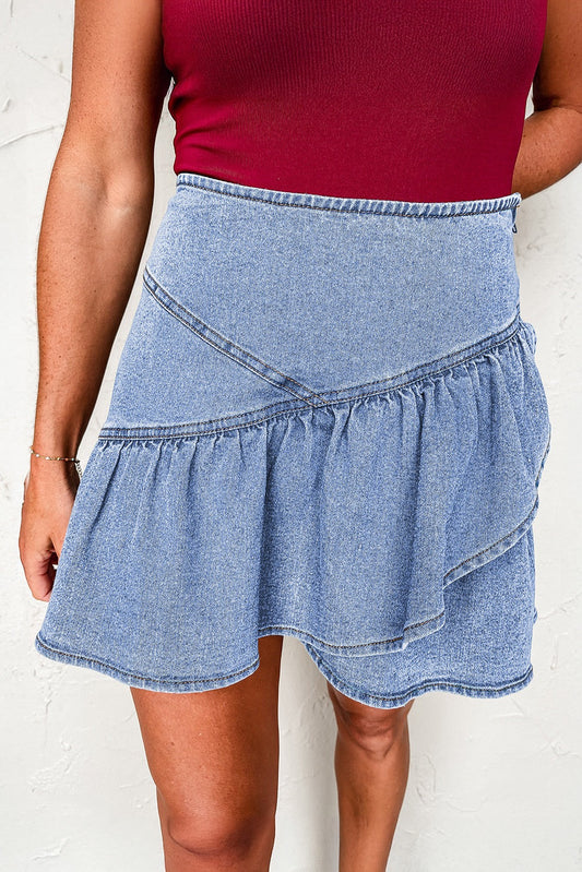 Denim Overlay Skirt LT