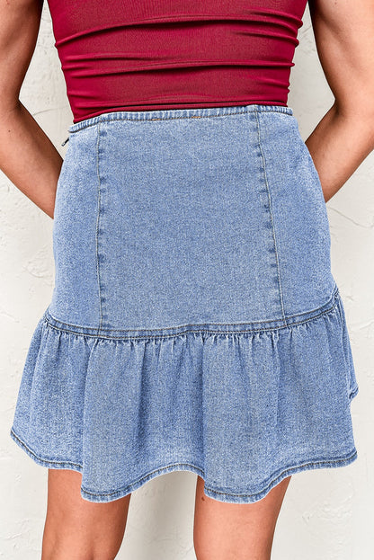 Denim Overlay Skirt LT