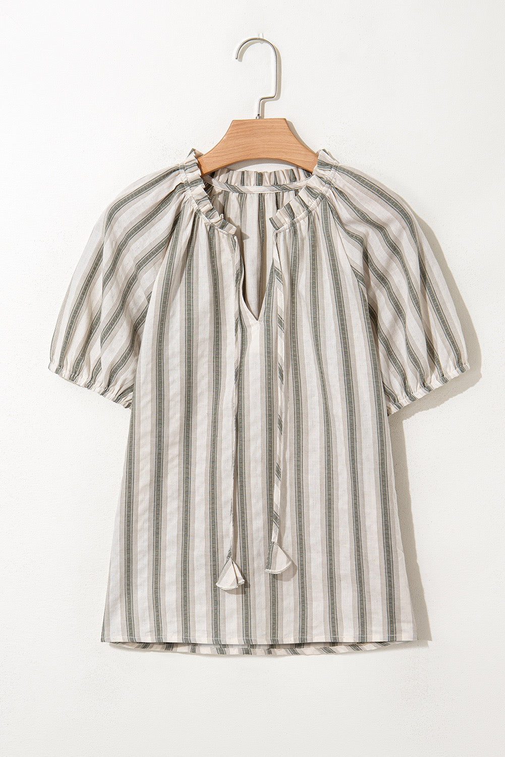 Grey Striped Blouse LT