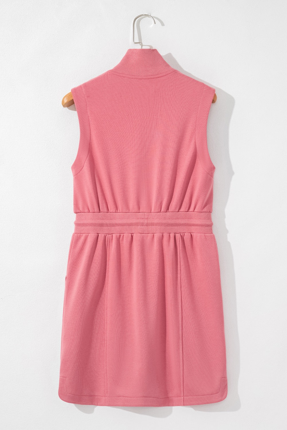 Pink Zip Collared Athletic Dress LT