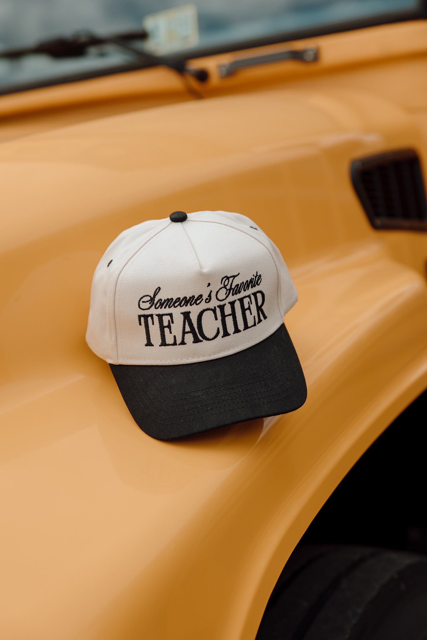 Someone's Favorite Teacher - Black Vintage Trucker Hat