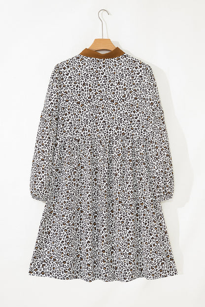 Khaki Leopard Plus Size Dress October.