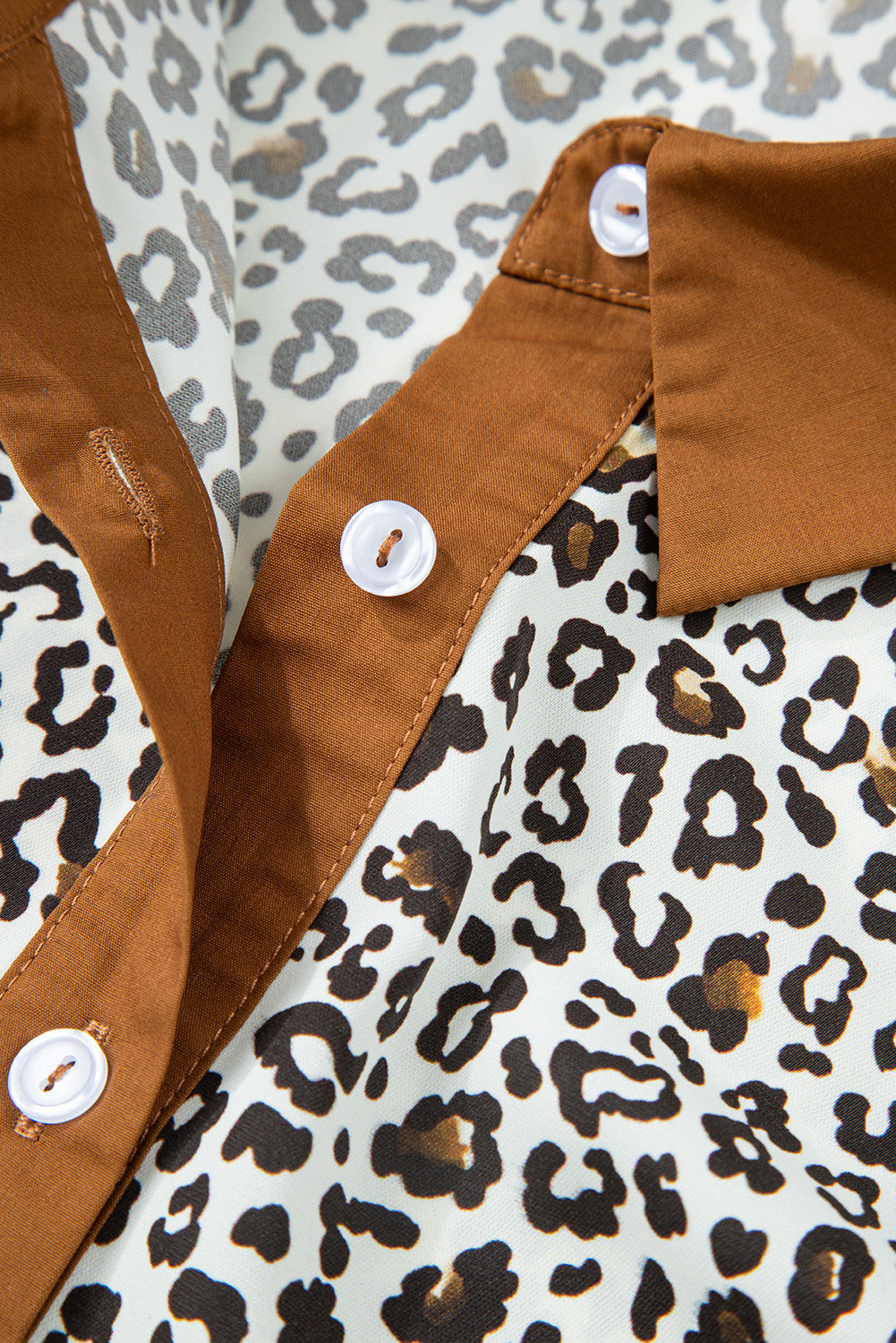 Khaki Leopard Plus Size Dress LT