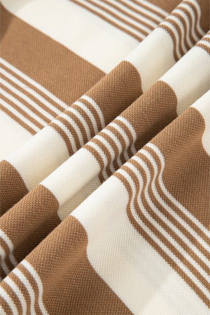 Khaki Stripe Vintage Pullover October.