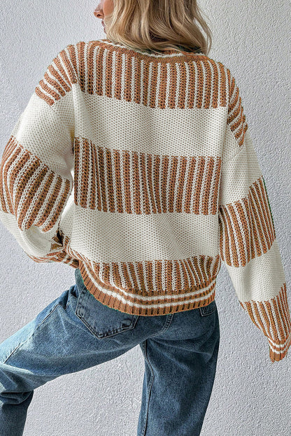 Two Tone Loose Sweater LT