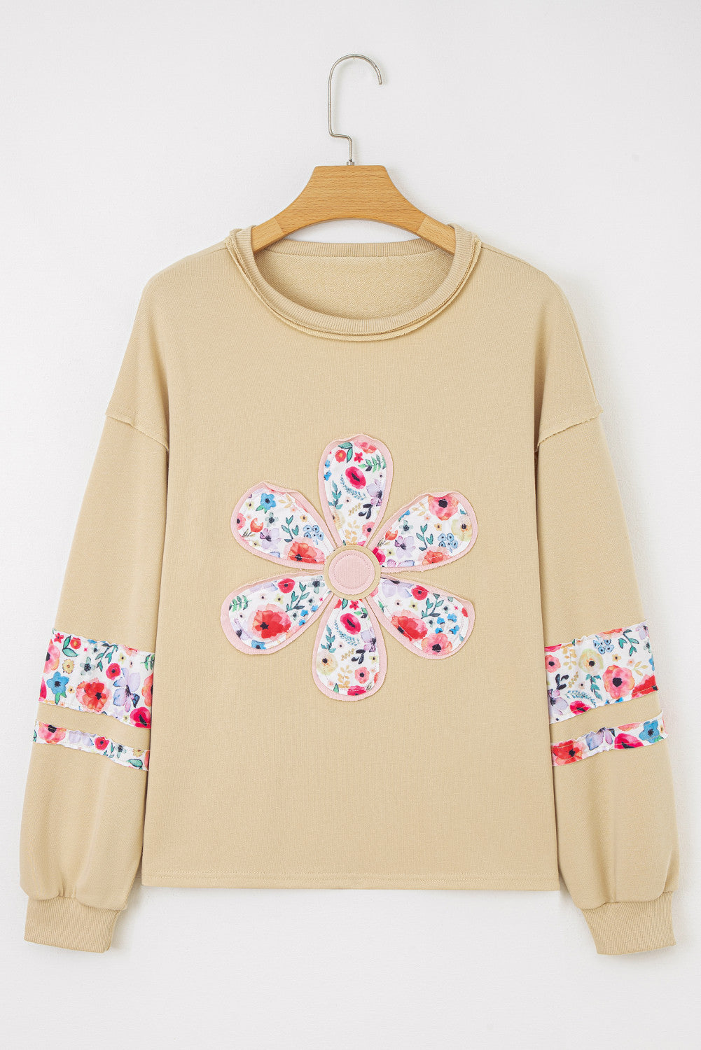 Floral Applique Baggy Top *TWO COLORS*  October.