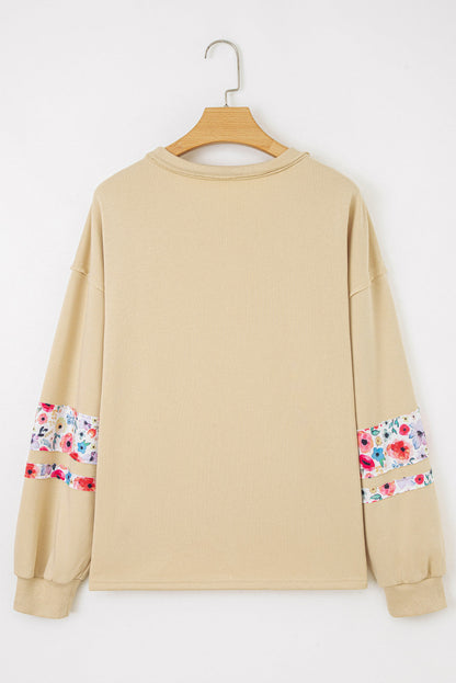 Floral Applique Baggy Top *TWO COLORS*  October.