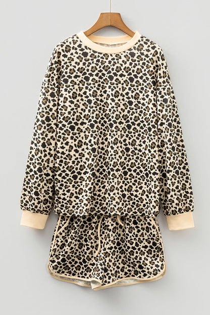 Leopard Pullover Drawstring Set LT