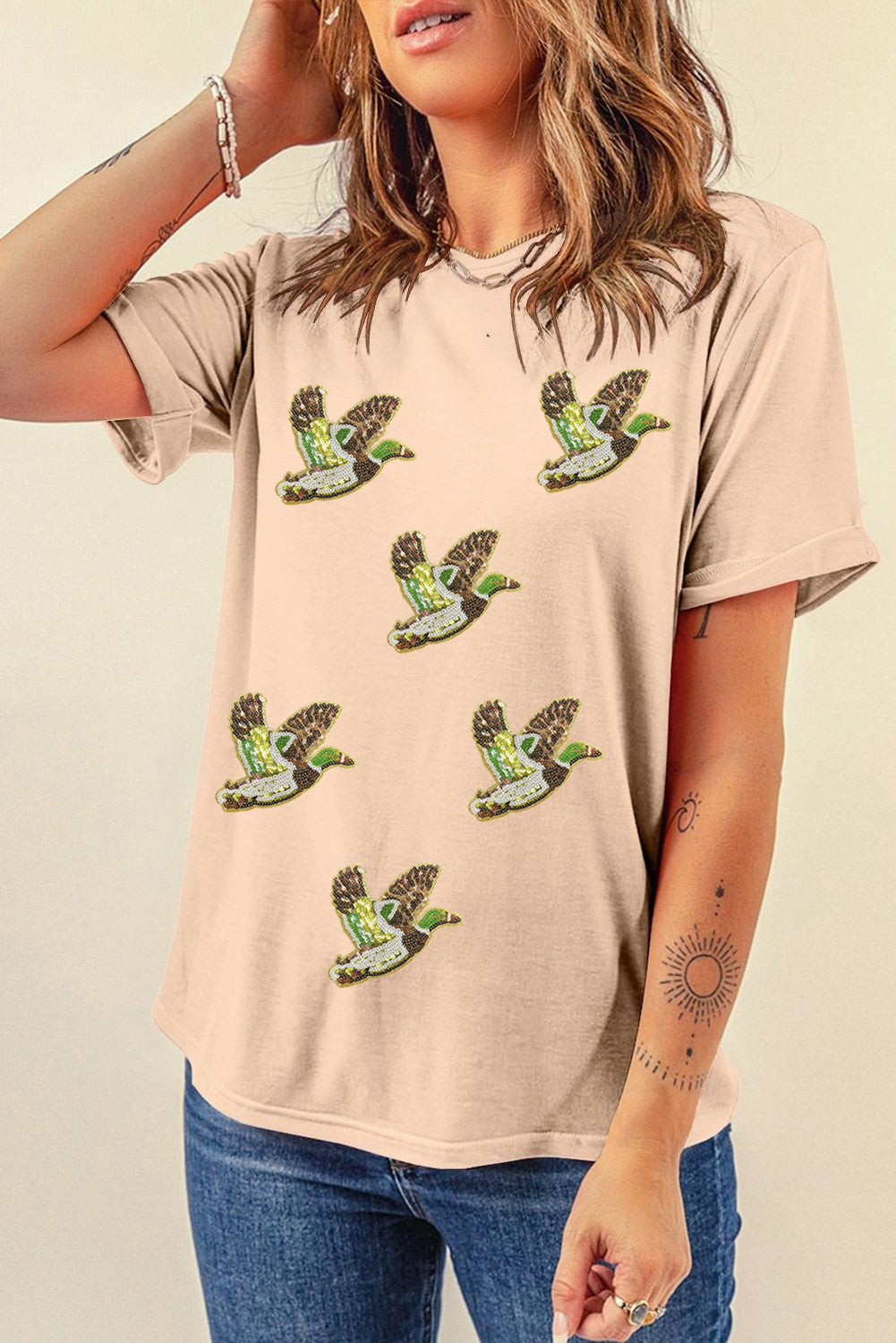 Mallard Sequin Graphic Top RTS