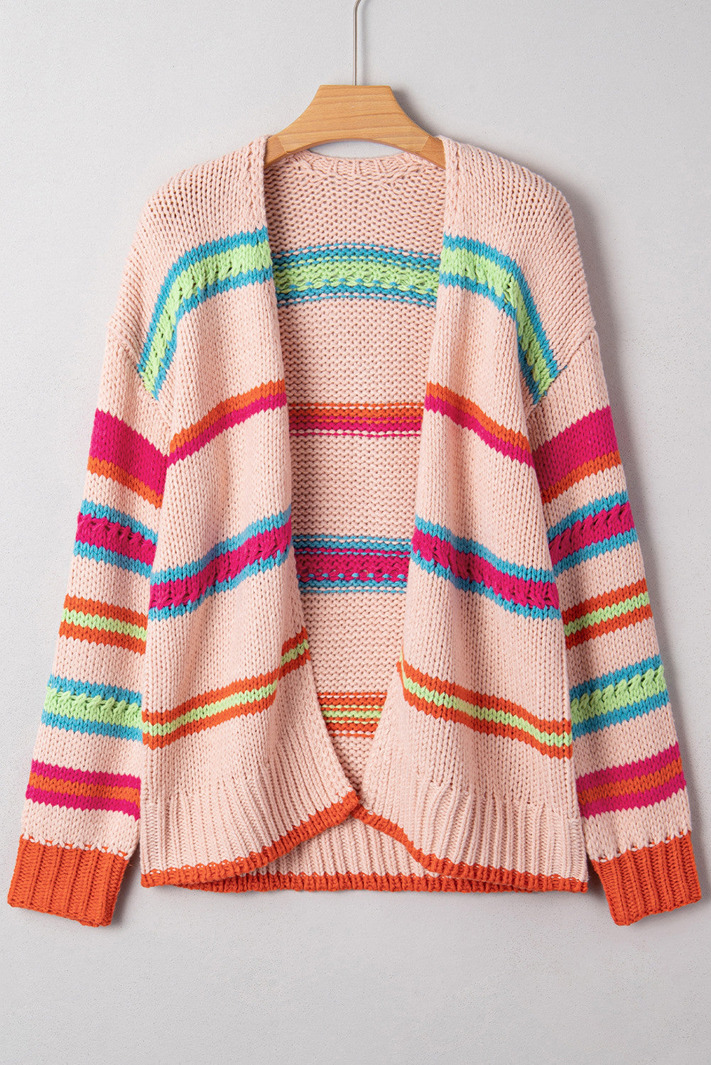 Multicolor Knit Oversize Cardigan LT