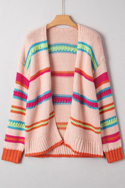 Multicolor Knit Oversize Cardigan LT