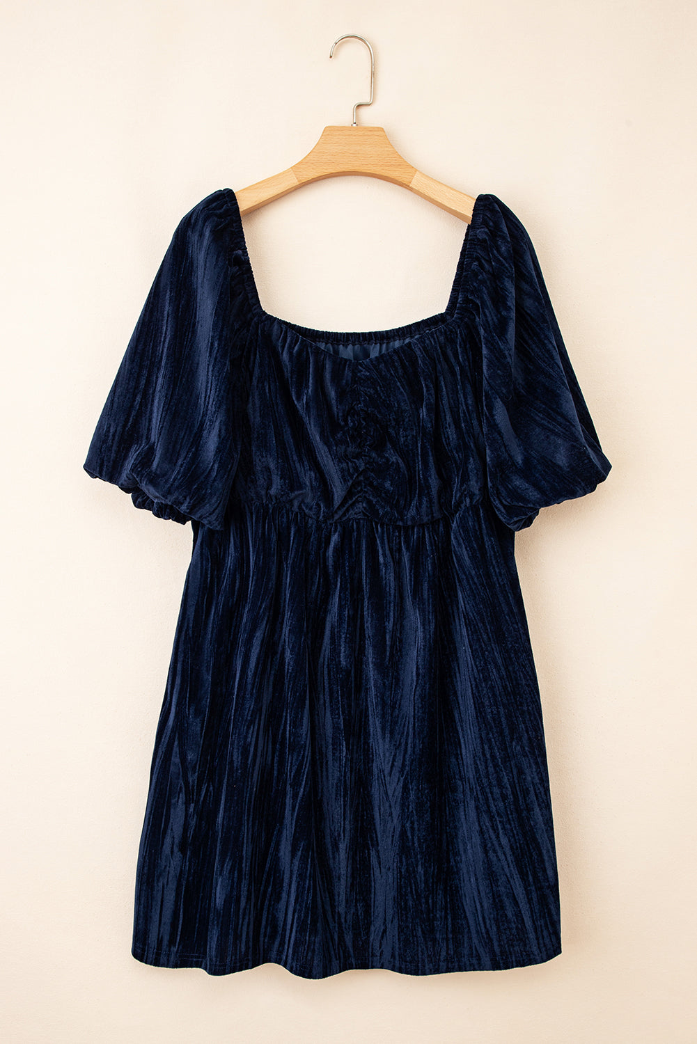 Navy Velvet Plus Size Dress LT