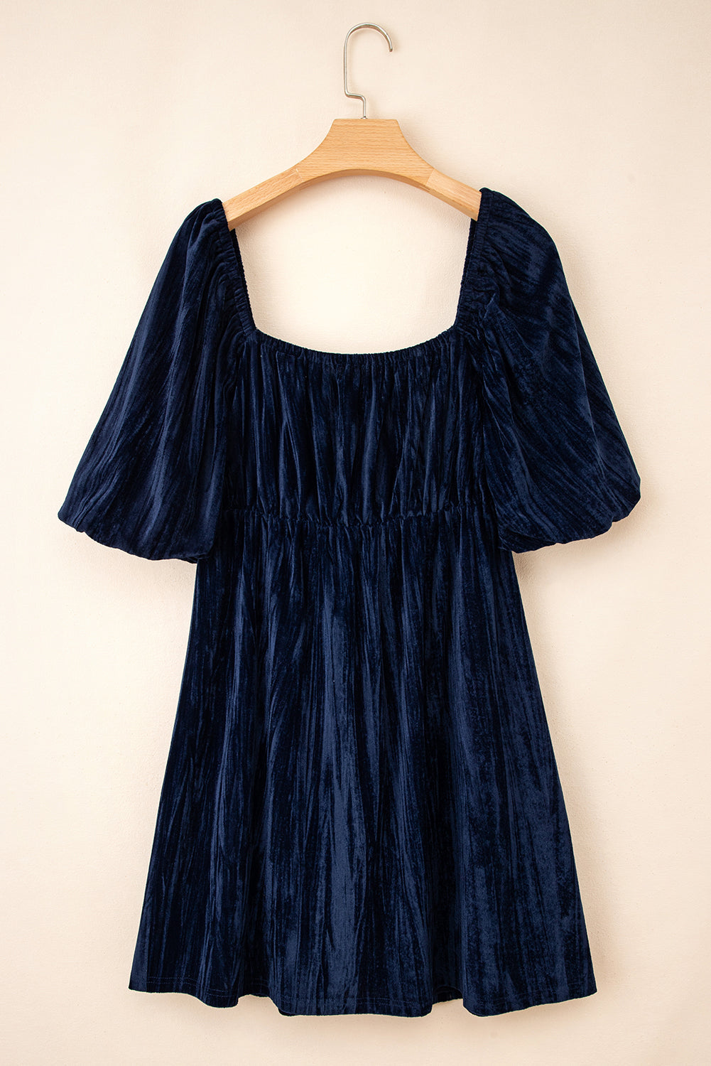 Navy Velvet Plus Size Dress LT