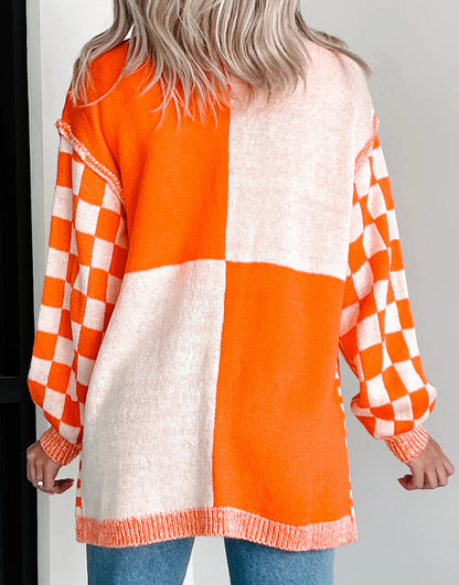 Checkered Cardigan *multiple colors* RTS