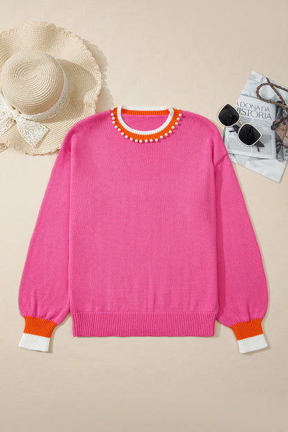 Pearl Detail Knit Sweater October.