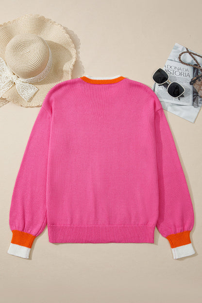 Pearl Detail Knit Sweater LT