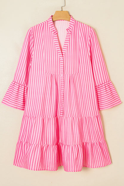 Pink Stripe Flowy Dress LT