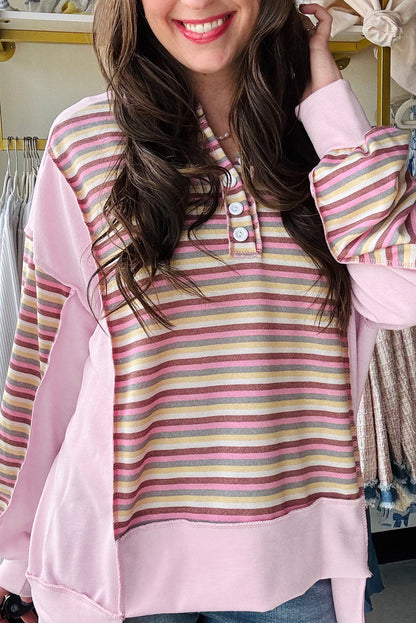 Pink Colorblock Sweatshirt LT