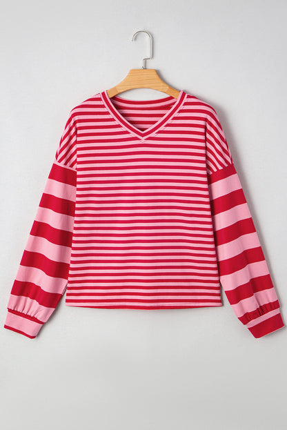Pink Mixed Stripe Top LT