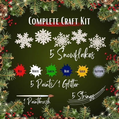 Snowflake Craft Kit | Wood Ornaments