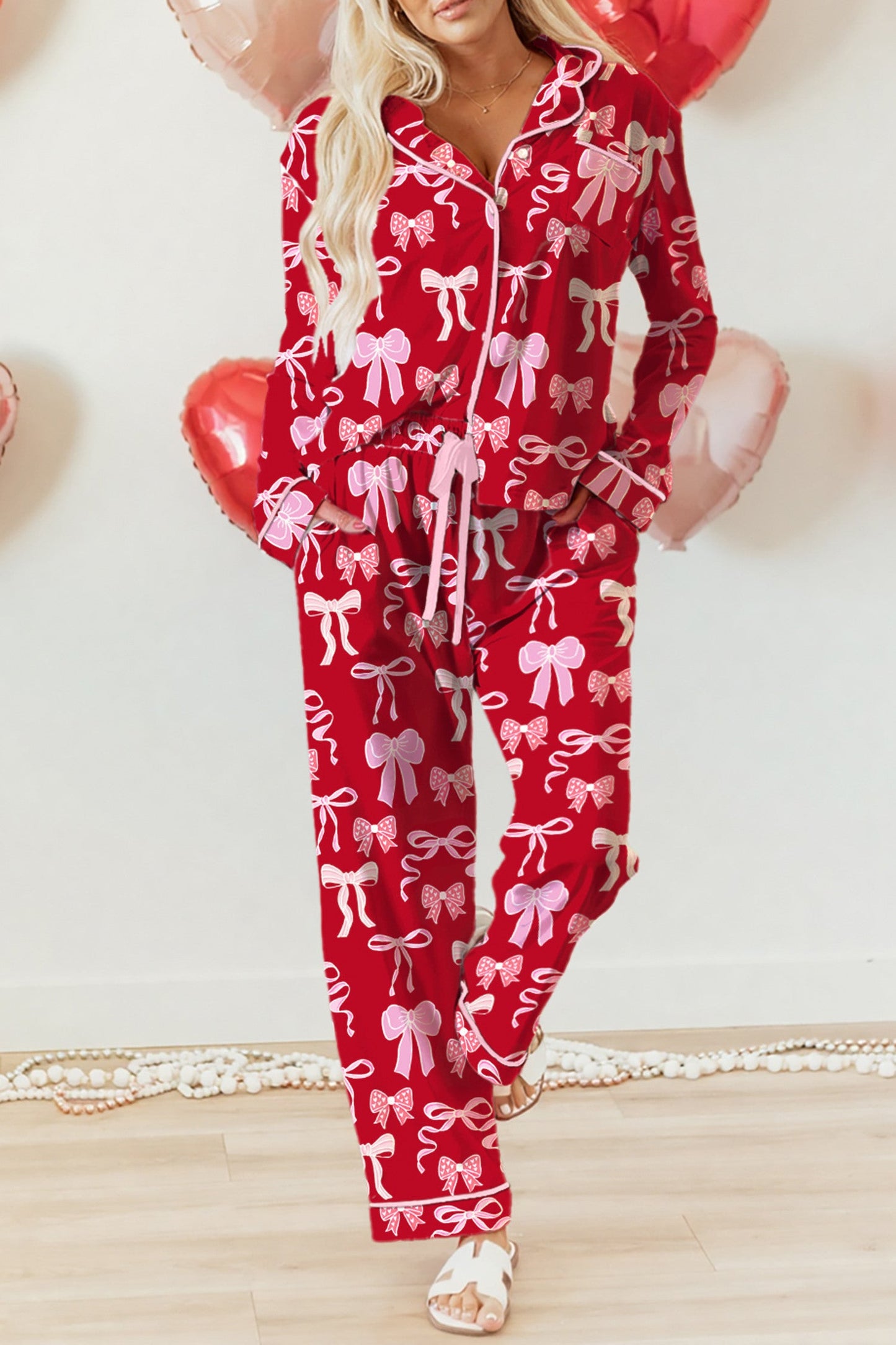 Red Bow Pajama Set LT