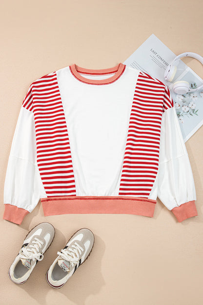 Stripe Oversized Sweatshirt LT